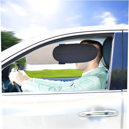 TFY Car Window Sunshade TFY Car Sun Visor Sunshade Extender Sun Glare Reducer, 1 Piece - Silver