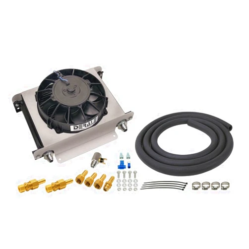 Derale 15960 Hyper-Cool Remote Engine/Transmission Cooler , Black
