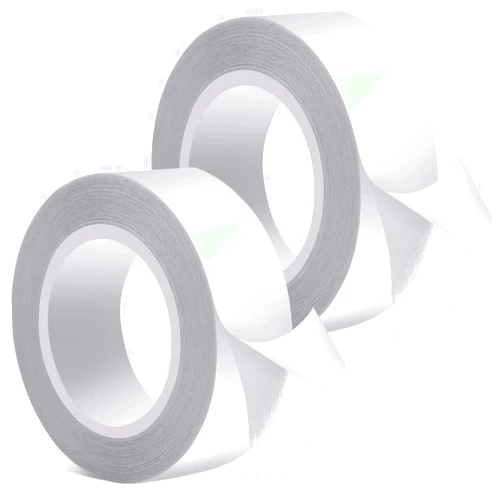 Outus 16 Feet Double Sided Fashion Body Tape, Beauty Tape, Clear Fabric Double Sided Tape for Clothing Dress Wedding Prom Lingerie (2 Rolls)