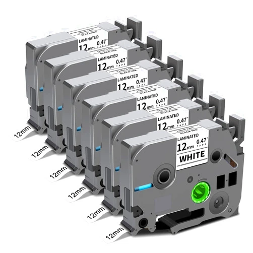 Pristar 6-Pack TZe-231 TZ Tape 12mm 0.47