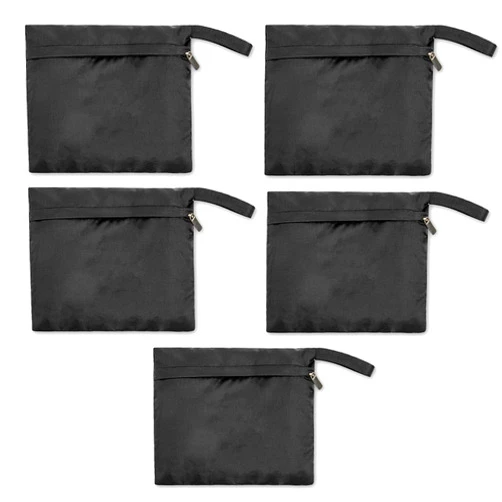Joyo roy Small Wet Bag Mini Wet Bag Period Bag Black for Private Secret Waterproof Reusable for Girls Women Multi Use for Mama Cloth/Menstrual Pads/Sanity Cups/Breast Pads/Make Up Remover Pads