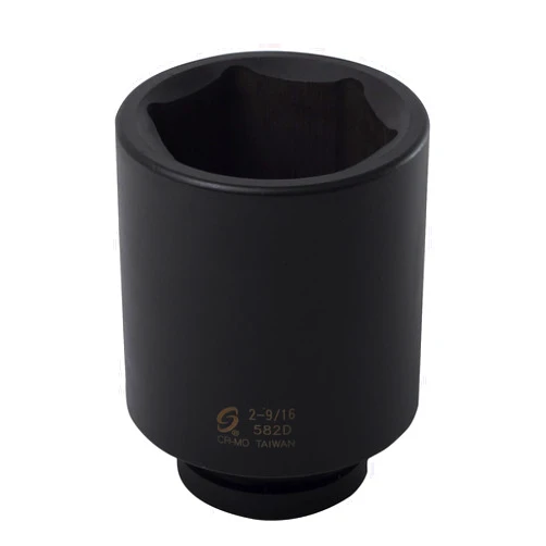 SUNEX TOOLS 582D 1-Inch Drive 2-9/16-Inch Deep Impact Socket