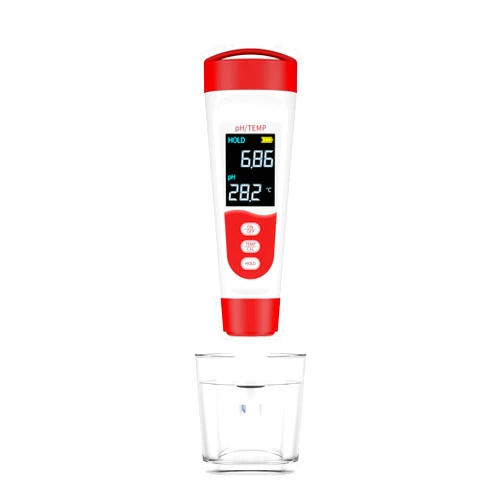 meross PH Meter, Digital PH Meter for Water Hydroponics with ATC, IP67 PH/Temp 2 in 1 Tester Pen with 0-14 PH Measurement Range, 0.01PH High Accuracy Mini Pen for Pool, Drinking Water