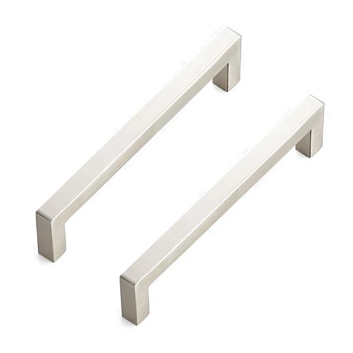 Ravinte 10 Pack 6-1/4 Inch Kitchen Square Cabinet Handles Satin Nickel Cabinet Pulls Brushed Nickel Drawer Pulls Kitchen Cabinet Hardware Kitchen Handles for Cabinets Cupboard Handles Drawer Handles