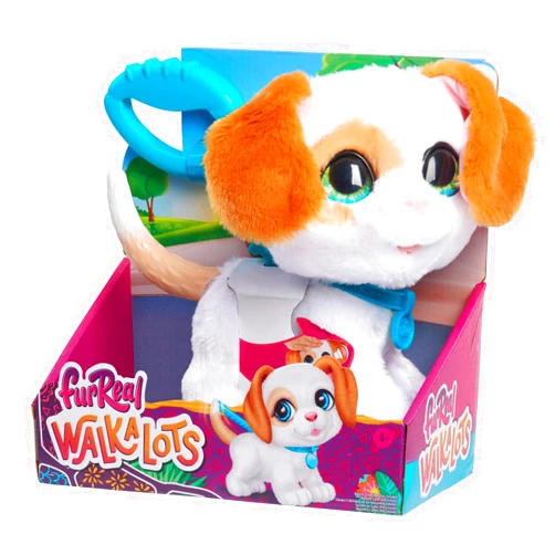 Just Play furReal Walk-A-Lots Big Wags Interactive Toy , Walking 8-inch Plush Puppy with Sounds, Kids Toys for Ages 4 Up