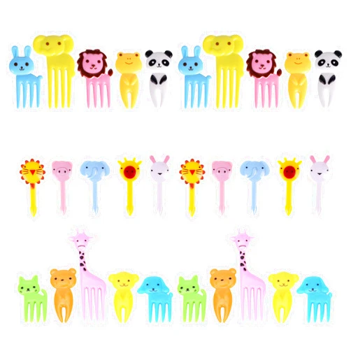 GET FRESH Food Picks for Kids, 30 Pieces Animal Bento Deco Set, Mini Bento Decorations Set for Baby Showers and Kids Parties, Mini Cartoon Toothpick, Bento Lunch Deco