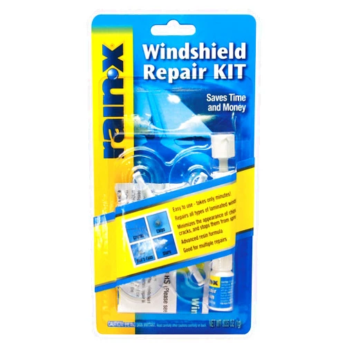 Rain-X 600001 Windshield Repair Kit - Quick and Easy Durable Resin Based Windshield Repair Kit for Chips and Cracks, Good for Round Damage Below 1