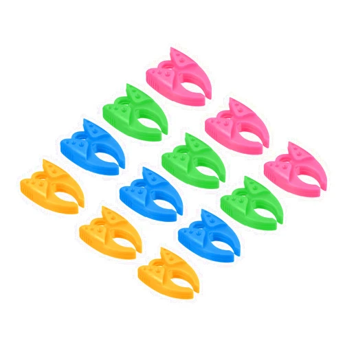 PATIKIL Bobbin Clamps, 12 Pack Silicone Thread Control Clips Holder Organizers for Craft DIY Sewing Embroidery, Multicolor