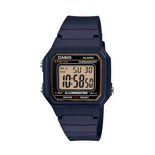 Casio W217H Series | Men’s Digital Watch | 50M WR | 1/100 Second Stopwatch | LED Backlight | Countdown Timer | 100 SEC Chronograph | Daily Alarm | Hourly Time Signal | 7 Year Battery