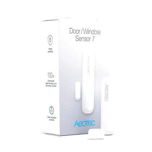 Aeotec Door Window Sensor 7, Z-Wave Plus Enabled Zwave Hub Required, Gen7, White (Door/Window Sensor 7)