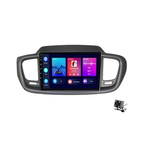 ADMLZQQ for KIA Sorento 2014-2017 Car Stereo Radio Car-Play Android Auto,10.2 Inch Touch Screen 2 Din GPS Sat Navi Multimedia with Bluetooth 4G+Wifi+Backup Camera+SWC+Mirror Link,Y1 1+16g