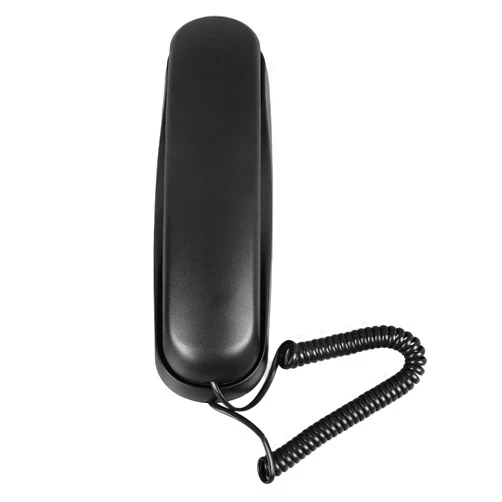 Yunseity Wall Phone, Multifunctional Corded Telephone, Space Saving, Easy to Use for Hotel (Black)