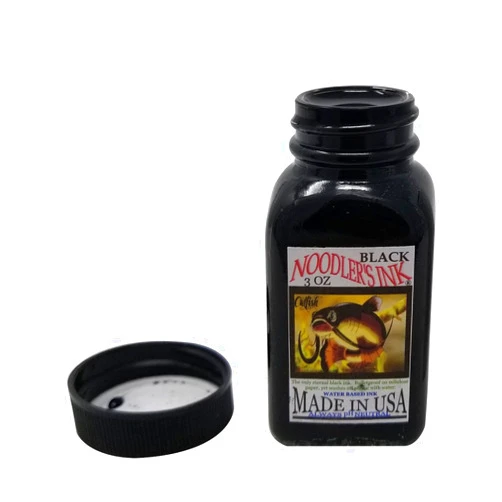 Noodler's Black Waterproof Fountain Pen Ink - Bulletproof,3 ounce