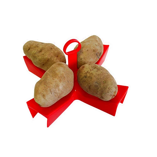 Dependable Industries inc. Essentials Microwave Baked Potato Maker BPA Free Plastic Cook Up to 4 Potatoes in Minutes
