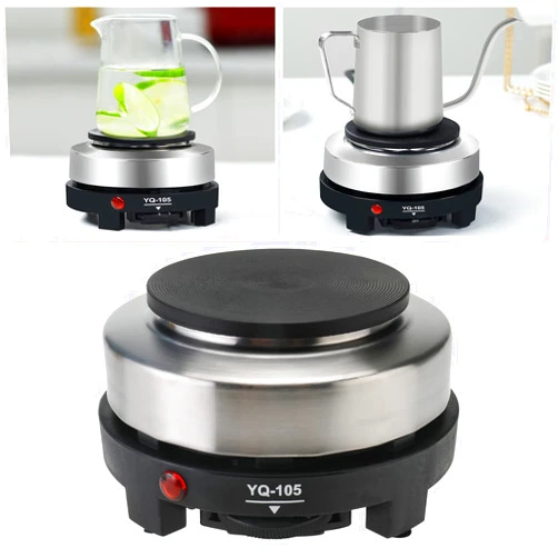 Potlimepan Hot Plate for Moka Pot,500W Small Electric Hot Plate,Mini Stove Portable Stove,Hot Burner Cooktop Electric Heater for Home Kitchen