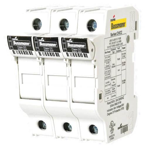 Bussmann Bussman CHCC3DU 3Pole 30A 600V Mfh for 10X38 Class Cc