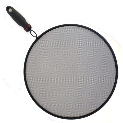 Norpro Grip-EZ Nonstick 13 Inch Strainer Splatter Screen, 13in/33cm, black