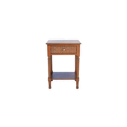 Safavieh Home Collection Halton Brown 1-Drawer Accent Table ACC5712C, 0