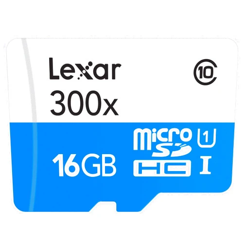 Lexar High-Performance microSDHC 300x 16GB UHS-I/U1 Flash Memory Card - LSDMI16GBBNL300