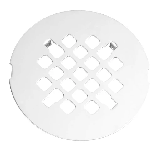 Artiwell 4-1/4” OD Snap-in Shower Drain Cover, Round Shower Drain Strainer Grid, Replacement Cover, Designed for Long-Lasting(Chrome Plated)