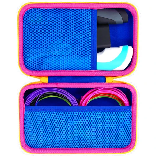 Aenllosi Hard Carrying Case for SCRIB3D Pen / MYNT3D Junior2 3D Pen, P1 3D Printer & Advanced 3D Printing Pen Holder Bag,Mesh Pocket for Filament Refill & 3D Pen Charger(Case Only)