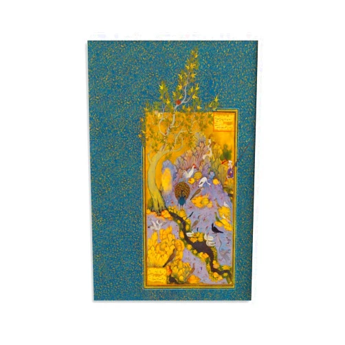 BETSON Middle Eastern Wall Art Green And Gold Persian Paintings, Wall Art Home And Office Decoration Canvas Poster Wall Art Decor Print Picture Paintings for Living Room Bedroom Decoration 24x36inch(60x90c