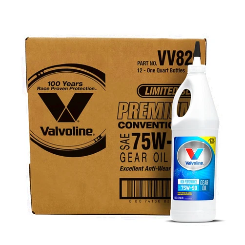 Valvoline High Performance SAE 75W-90 Gear Oil 1 QT, Case of 12
