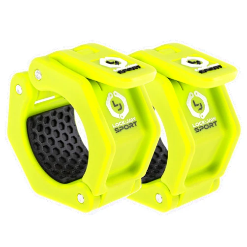 Lock-Jaw Barbell Collars Lock-Jaw Sport Olympic Barbell Collar - Quick Release Barbell Clamp (Green)