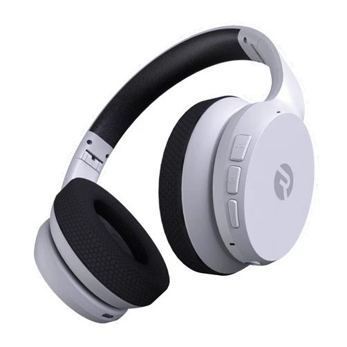 Raycon Fitness Headphones - Wireless Over-Ear-Headphones with 45 Hours of Battery, Active Noise Cancellation, Awareness Mode, 3 Quick Swap Ear Cushions, IPX4 Water Resistance (White)