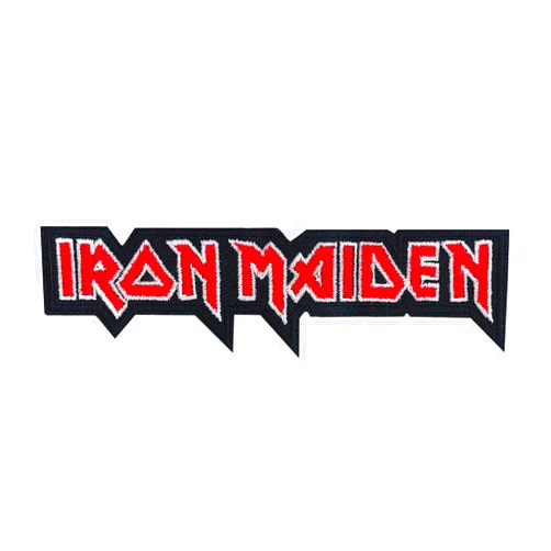 C&D Visionary Iron Maiden Logo Patch, Red, Black