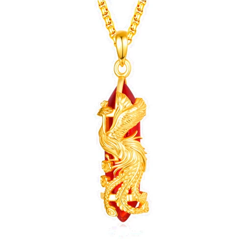 Zhi Kexin Phoenix Necklace for Women 925 Sterling Silver Turquoise/Black Onyx/Aventurine/Carnelian Healing Crystal Necklace Gold Phoenix Jewelry Birthday Gifts for Women