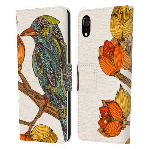 Head Case Designs Officially Licensed Valentina Brave Birds Leather Wallet Case Compatible with Apple iPhone XR