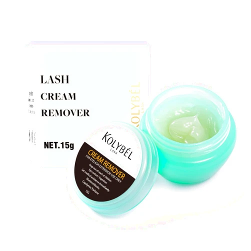 Kolybel Eyelash Extension Remover Cream, 15g Professional Lash Cream Remover, Low Irritation for Sensitive Skin,Fast Dissolution Lash Extension for Salon and Professional Use Only