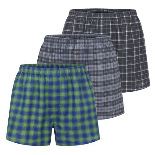 Eddie Bauer Men's Woven Comfortable Boxer Shorts Underwear (3 Pack)