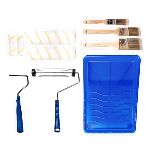 Pro Grade- Paint Roller Set, Paint Brush, Paint Tray - 10 Piece Set - Roller Paint Brush - Wall Painting Roller Naps for Professional or Home Owners - All Paints and Stains.
