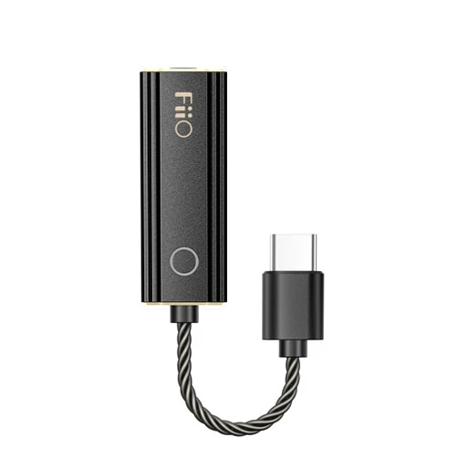 FiiO JadeAudio KA1 Headphone Amps Amplifier Tiny USB DAC High Resolution 3.5mm Lossless for Smartphones/PC/Laptops/Players(Type C, Black)