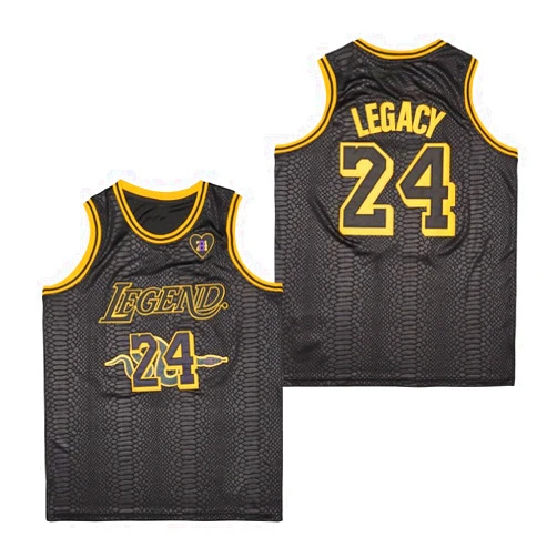 LEGEND 8 LEGACY24 Men's Legend 8 24 Black Snakeskin Basketball Jersey
