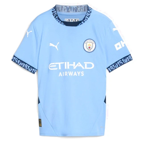 PUMA Manchester City FC Kids 2024/25 Home Soccer Jersey - Team Light Blue