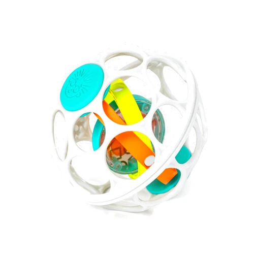Baby Einstein Grip & Spin Oball Easy Grasp Rattle Toy, BPA Free, 0+ Months