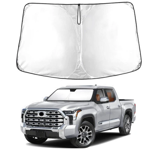 EcoNour Windshield Sunshade Compatible for Toyota Tundra 2022-2024 2025 2026, SR, SR5, Limited, Platinum, 1794 Edition, TRD Off-Road Pro Sun Visor for Front Window Sun Shade Cover, Car Accessories