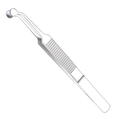 D DOLITY ZGORENDZ Premium Stainless Steel Arita Tauber Meibomian Gland Expressor Forceps Eyelid Massage Tweezers-Round Tip..