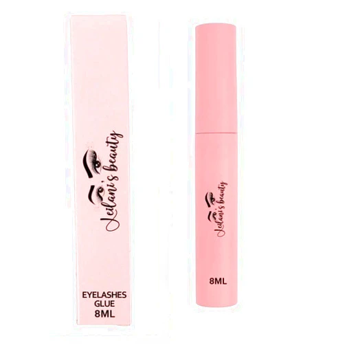 Leilanis Beauty Clear Eyelash Glue, Super Strong Hold, False Lashes Adhesive, Latex Free, Long Lasting, Easy Application, 3D Strip Lash Glue, All Day Wear, Waterproof, Sensitive Eyes, 8ml (Pink)