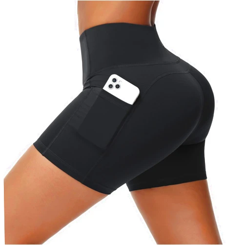 BALEAF Women's Workout Shorts Light Compression High Waisted Yoga Spandex Volleyball Biker Shorts 3 Pockets
