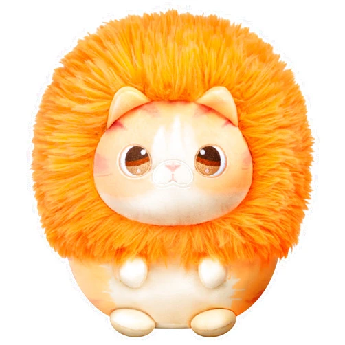 Mewaii Kawaii Cute Kids Plush Toy Pillow, Kawaii Plushie Cute Stuffed Animal, Soft Plushies with Outfit Costume Squishy Plush Toys Gift for Girls（Lion）