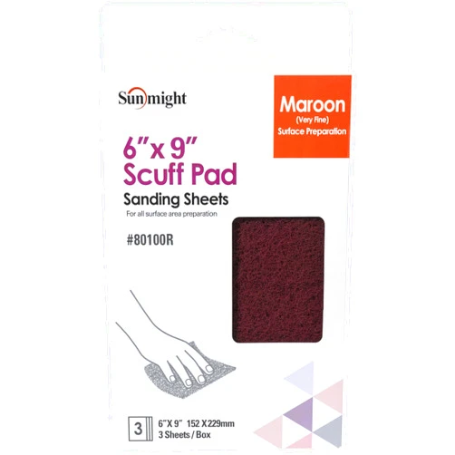 Sunmight Scuff Pads for Paint Prep Retail Pack 6