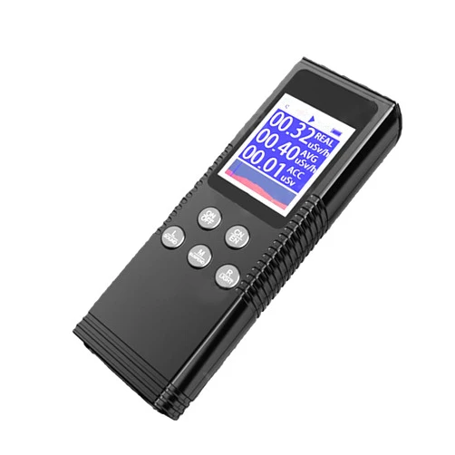 TiLtd Digital Geiger Counter Nulcear Radiation Monitor Meter dosimeter X ray Data Logger Recorder Realtime Monitoring Test (Black)