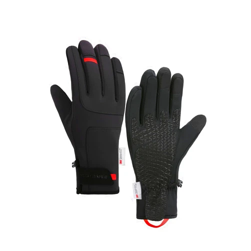 Hccsport Winter Gloves Windproof Snow Hand Warmer Touch Screen Water Resistant for Running Cycling Driving Hiking-Large