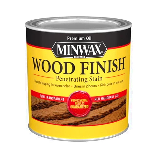 Minwax 4-Pack of 1/2 pt Minwax 22250 Red Mahogany Wood Finish Oil-Based Wood Stain