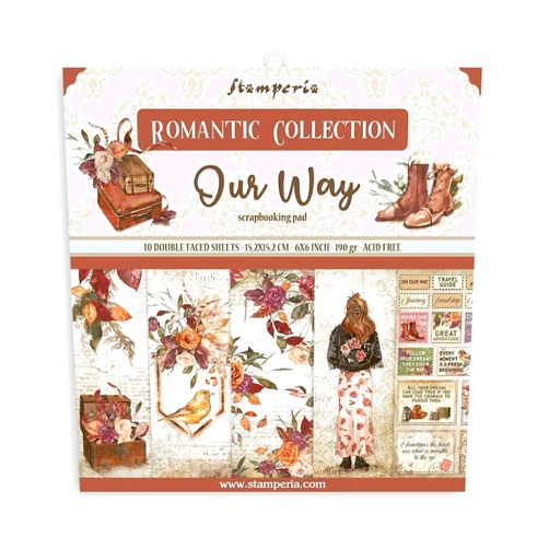 Stamperia International Stamperia-Scrapbooking Pad-Our Way, Multicoloured, 6 x 6 inches, SBBXS19