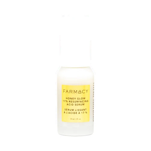Farmacy Face Exfoliator Serum - Honey Glow 17% AHA + BHA Liquid Exfoliant and Salicylic Acid Serum - Resurfacing Serum for Reduced Pore Visibility + Texture - Hydrates Skin for an Overall Glow (30ml)